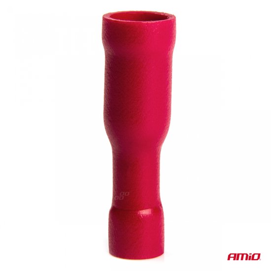 AMIO 03072 - Ronde Vrouwelijke Geïsoleerde Connectoren - Rood - 4 mm - 0.5-1.5mm² - 10 Stuks