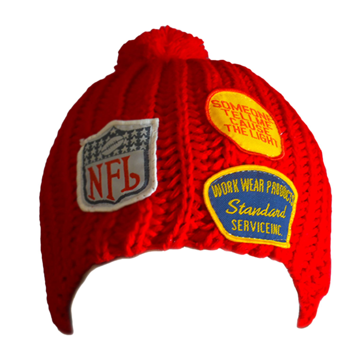 Maxenza NFL Beanie Muts Rood – 100% Wol, Small | Officiële NFL Wintermuts