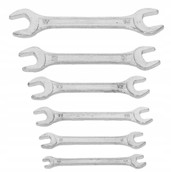 MEGA Dubbele Ringsteeksleutel Set 6-17mm (6 stuks)