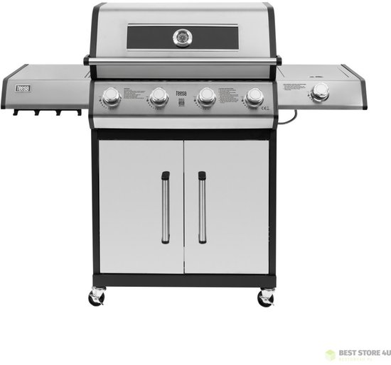 Teesa BBQ 5006 MASTER gasgrill - 5 branders - ruimte voor een gasfles
