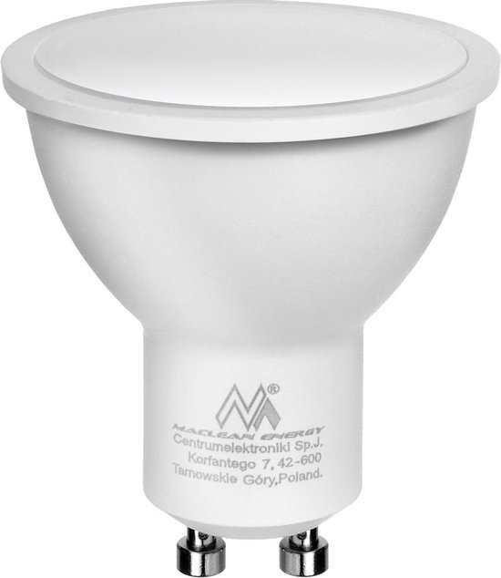 Maclean Energy MCE435 - LED Lamp - GU10 - 5W - Neutraal Wit 4000K