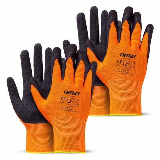 AMiO PE Latex Foam Safety Werkhandschoenen 2132X – Maat 10 L (2 Paar)