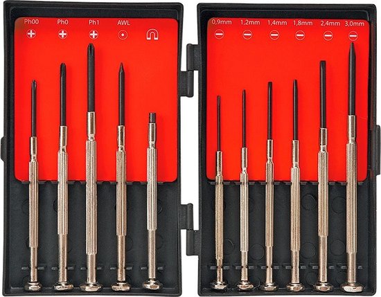 Top Tools Precisie Schroevendraaierset 11-delig