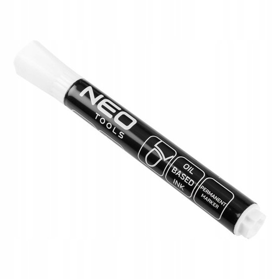 NEO TOOLS Bouwmarker Wit Permanent Oliebasis 4mm