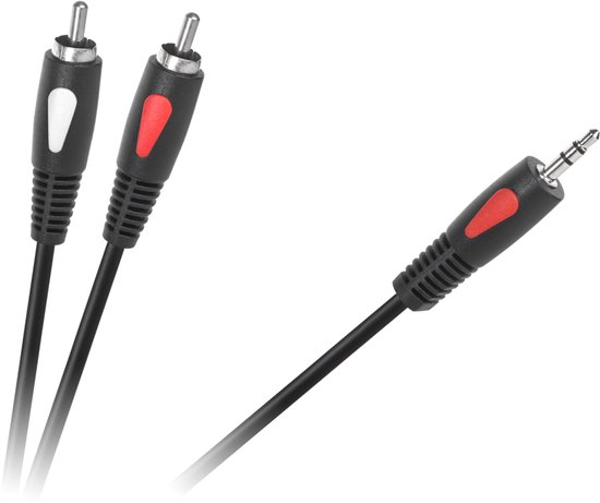 Cabletech Eco-Line - Audiokabel - 3,5mm Jack naar 2RCA - 1,8m
