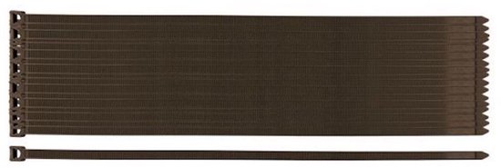 NEO TUIN Kabelbinders / Tie rips / Tyraps 3,6 x 200 mm BRUIN, 50 stuks