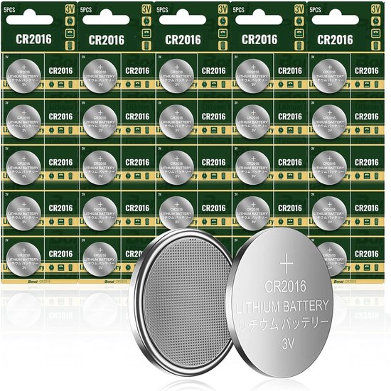 Maxenza CR2016 - 3V Lithium Knoopcel - 25 Batterijen