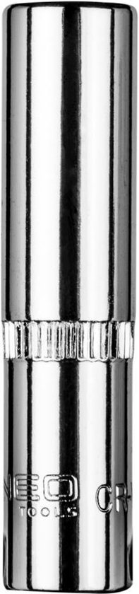 Neo Tools Dop 8 1/4 Aansluiting Lang Classic Strak Zeskant DIN 3124 CRV Staal TUV M+T