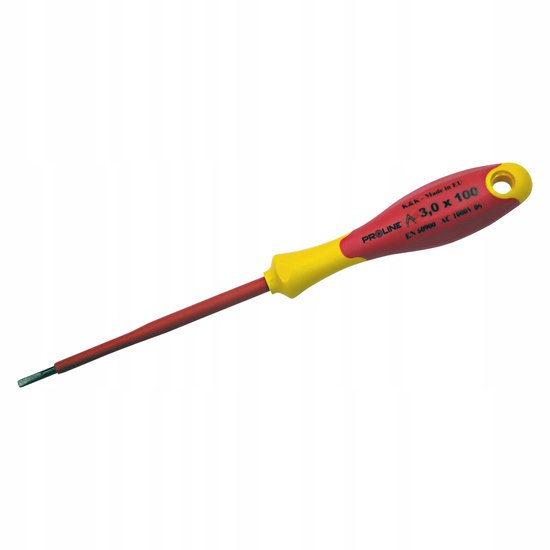 Proline Elektrotechnische Platkopschroevendraaier 2,5x75mm 1000V