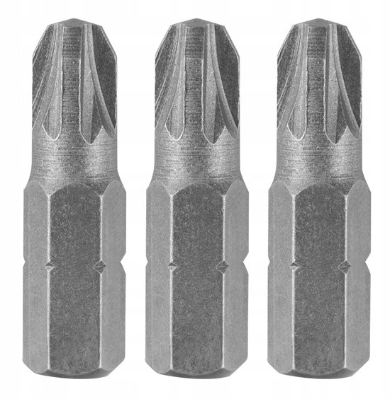 GRAPHITE PZ3 Bits 25 mm - Set van 3 stuks