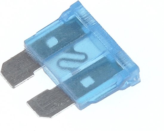 50x Steekzekering - Midi - 15A zekering - Blauw - 19x19mm - Geschikt voor o.a. auto / camper / boot / truck