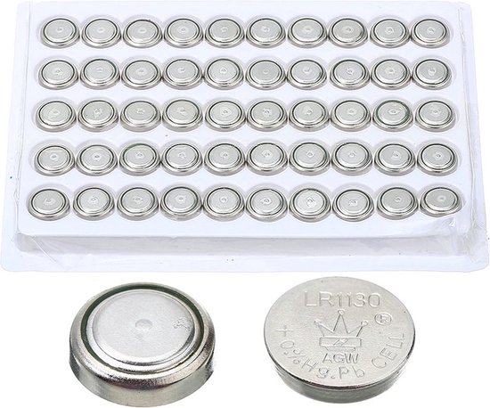 Maxenza Knoopcel Batterijen AG10 Voordeelbundel - 50 Stuks