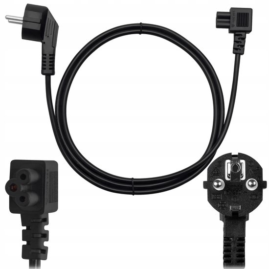 Netkabel met klaverbladstekker C5 voor laptop, 1.5m