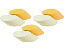 Maxenza 6-Delige Latexvrije Wedge Make-upsponsjes Set - Perfecte Blending & Contour