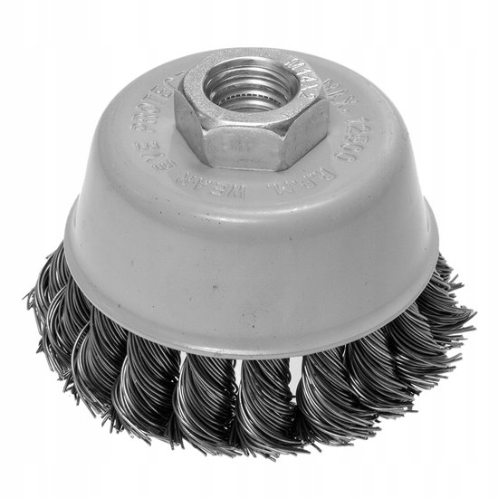 GRAPHITE Staal Draadborstel 70mm M14 - Voor Metalen Oppervlaktebewerking