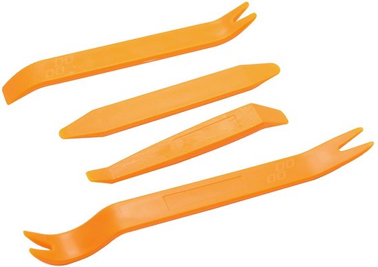 Gereedschapsset voor het verwijderen van o.a Clips, Radio, Derupaneel - 4 Stuks