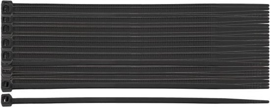 NEO tyraps / tie wraps / bindbandjes 2,5x150mm 100 stuks trekkracht 18kg zwart