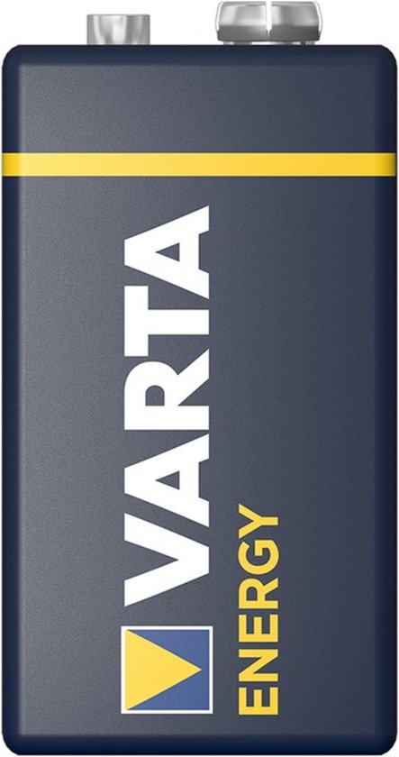 Varta Alkaline batterij - 9V blok - 680 mAh - zwart - staal