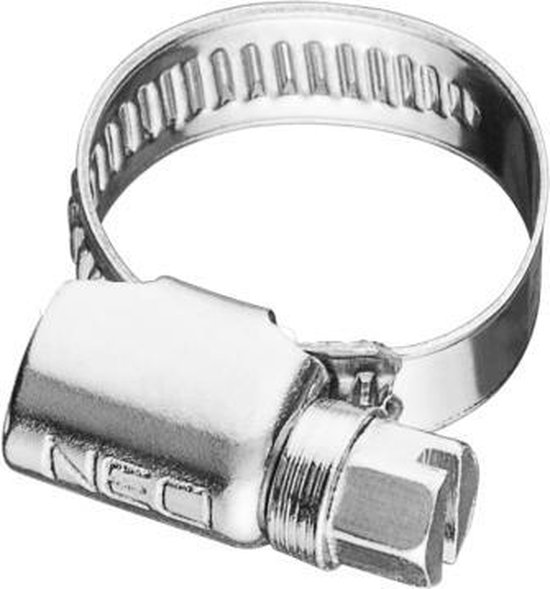 Slangklem RVS W4 10-16mm 9mm Band, 3 stuks verpakking