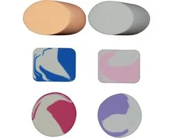 Maxenza 6-Delige Make-upsponsjes Set - Multifunctionele Latex-Vrije Beauty Sponsjes