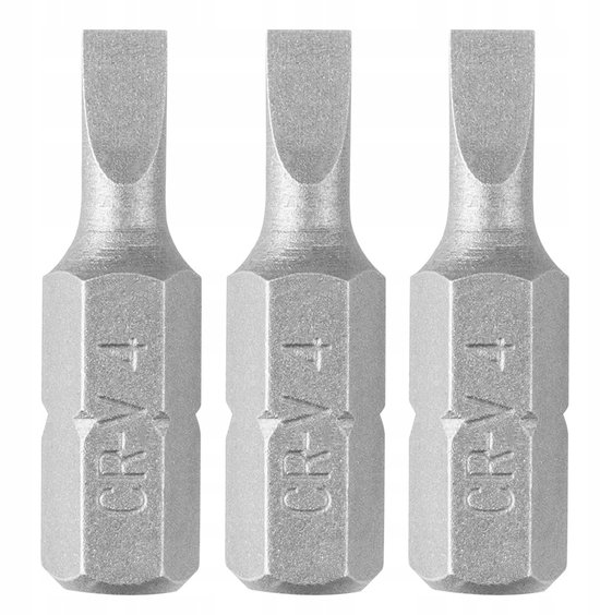 GRAPHITE Bitten SL4 x 0,6 x 25 mm - Set van 3 stuks