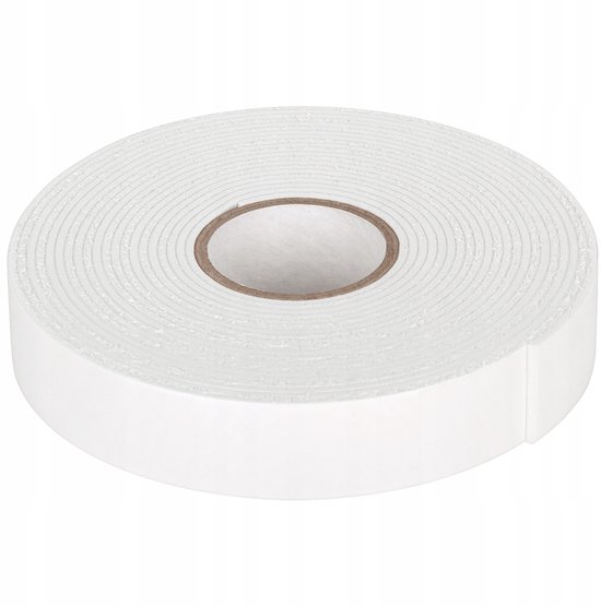 Rebel Dubbelzijdige Schuimtape 1,5mm x 20mm x 5m Wit
