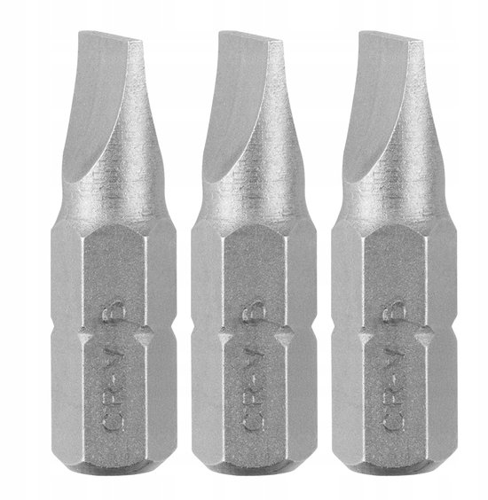 GRAPHITE SL6 x 1 x 25 mm bits - Set van 3