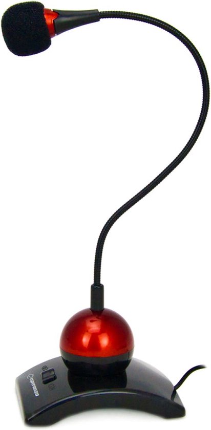 Esperanza EH130 microfoon Zwart, Rood PC-microfoon