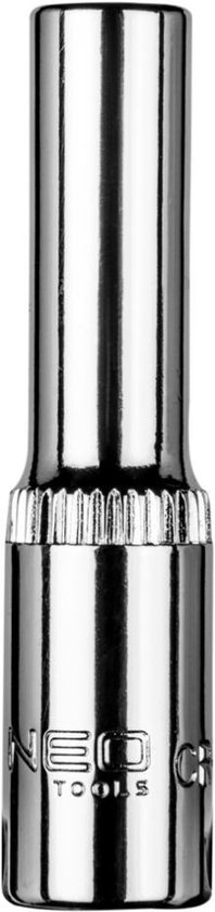Neo Tools Dop 5,5 1/4 Aansluiting Lang Classic Strak Zeskant DIN 3124 CRV Staal TUV M+T
