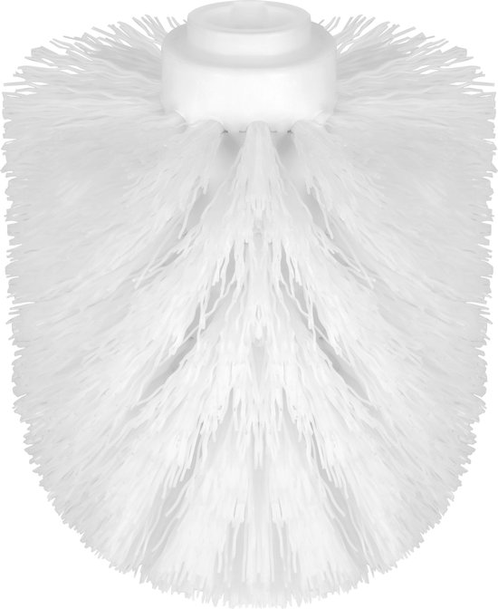 Teesa - Wc-borstelkop Wit - Vervangbaar - PP Materiaal - Diameter 8 cm