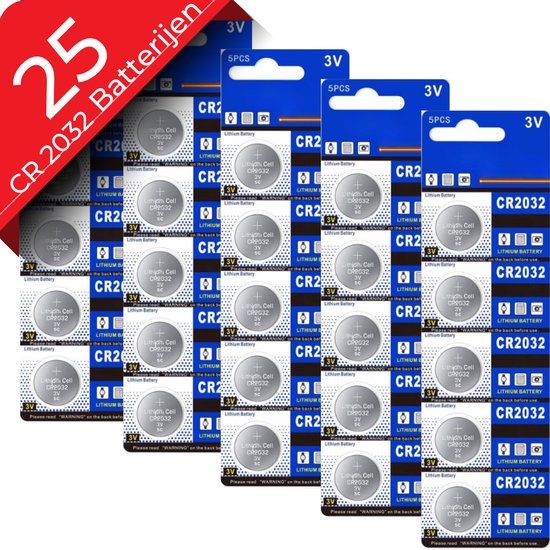 Maxenza CR2032 Batterijen - Batterijen CR2032 - 3V Knoopcel Batterij - 25 Stuks