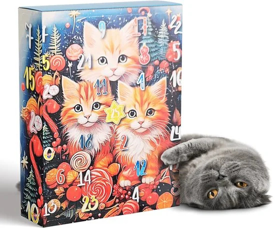 Maxenza Adventskalender Voor Katten - Maak Van Deze Kerst Een Tijd Vol Liefde, Lekkers en Kattengeluk - Geschikt Voor Alle Katten