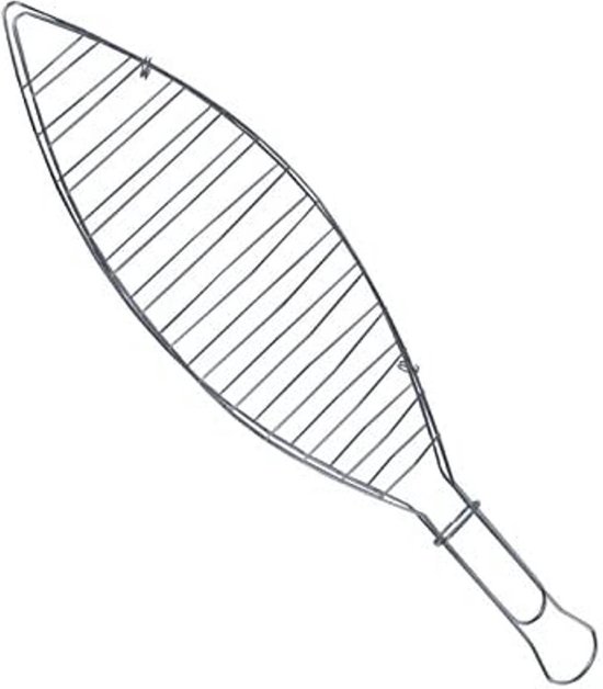 Master Grill Party - Grillrooster voor vis Verchroomd staal 41cm