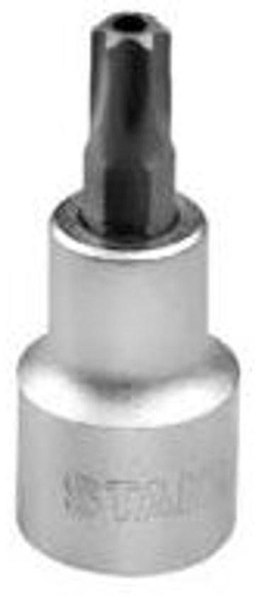Dopsleutel 1/4" Torx met gat TT8