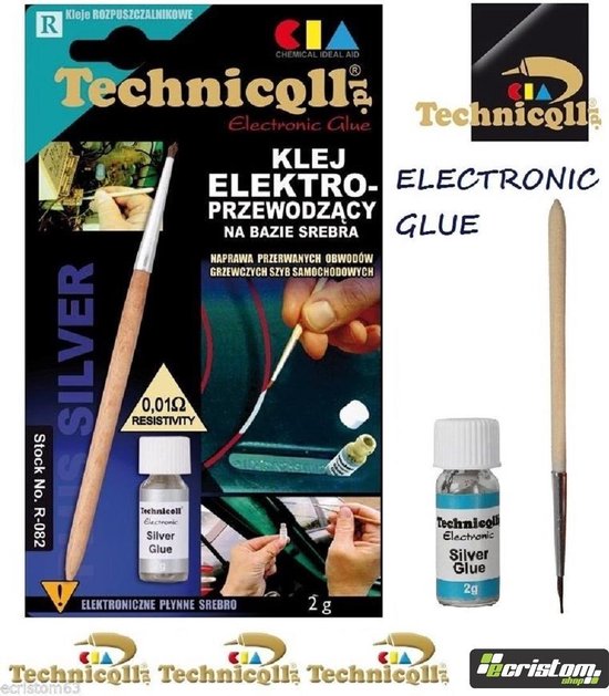 Electrolijm - Zilverlijm - reparatie auto achterruit verwarming - 2Gr