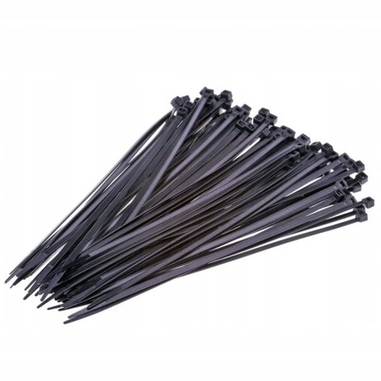 Zwarte Kabelbinders 2,5x100mm - 100 Stuks