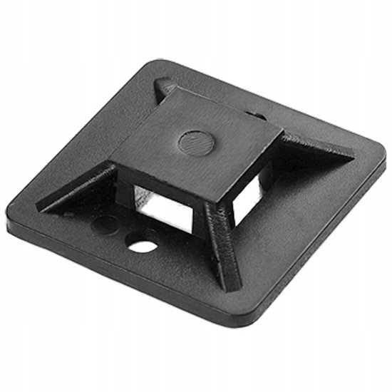 Orno Kabelbinder Bevestiging 20x20mm Zwart 10 Stuks