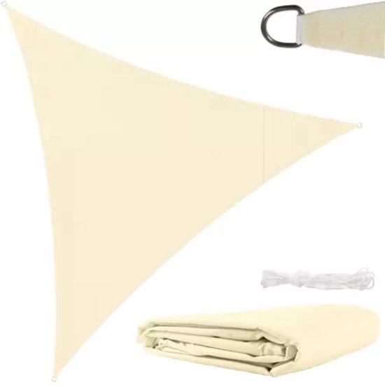 Gardlov Beige Zonneschermzeil 3x3x3m - Superieure Bescherming en Stijl