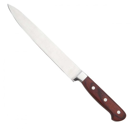 Kinghoff - Porseleinmes - Roestvrij Staal - 20cm - Ergonomische Houten Handgreep