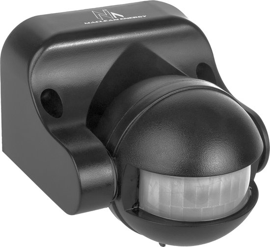 Maclean MCE358 GR - Bewegingsmelder - Infrarood PIR bewegingsmelder - IP44 - bereik 12m max. belasting 800/1200W - Grijs