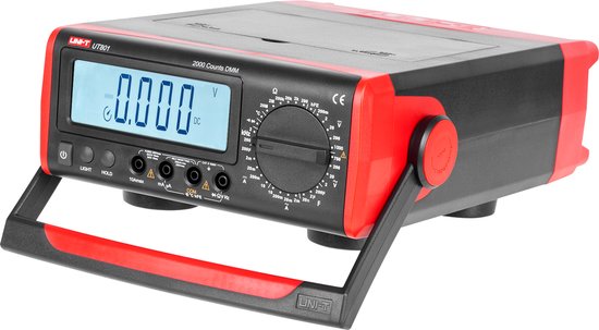 UNI-T UT801 - Multimeter - Spanningsmeting - Stromingsmeting - Weerstandsmeting