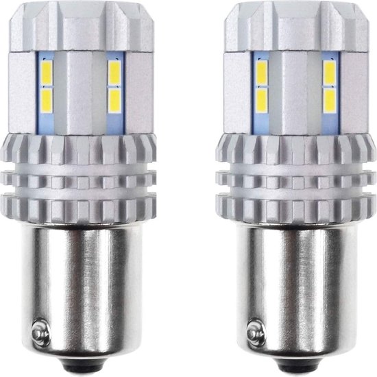 AMiO LED CANBUS 3020 UltraBright 22SMD 1156 BA15S P21W R10W R5W Wit 12V/24V
