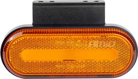 AMiO LED Zijmarkeringslicht Waarschuwing Signaal - Oranje (1 stuk) [Markeringslicht - Gevarenlicht - Voorlicht - Richtingaanwijzer]