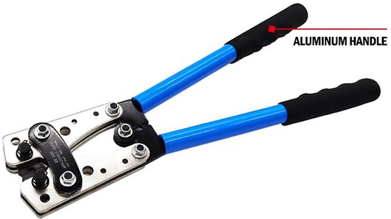Eurokomp - Krimptang voor Grote Kabeluiteinden - Koperen - 390mm - Ergonomische Handgreep