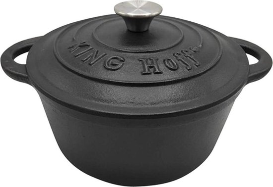 Kinghoff 1476 Braadpan - kookpan - Ø24cm- Gietijzeren - alle warmtebronnen