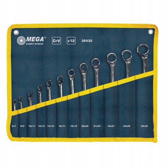 Ringsleutelset 12-delig (6-32 mm), CV