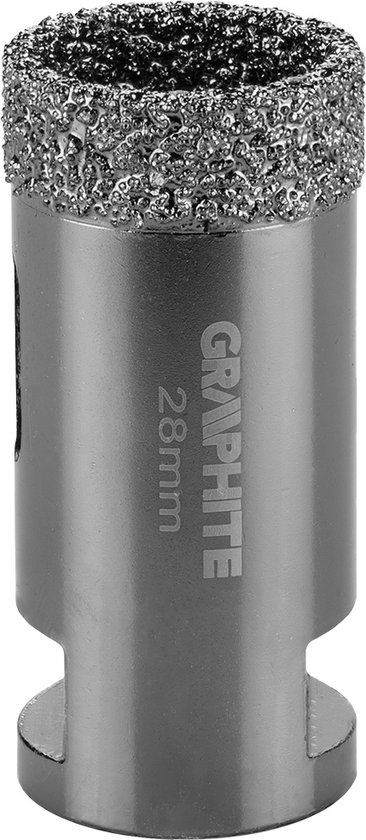 GRAPHITE 55H308 Diamantboor 28mm, M14 met Koeling wax