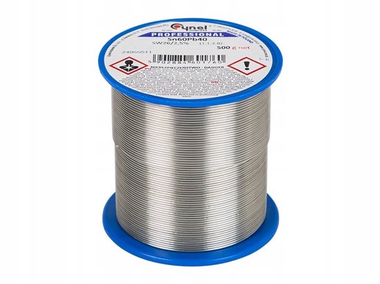 Cynel soldeerdraad 0,5 mm 500 g Sn60Pb40 met flux