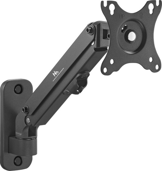 Maclean MC-458 - Monitor houder - Monitorbeugel - muurbeugel - 17-27'' - Max 7kg - Zwart