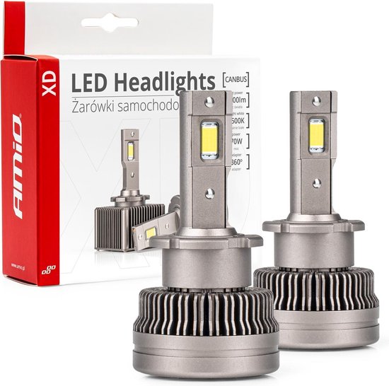 AMiO LED Koplampen XD-serie D2S/D2R – Krachtige LED Dimlichten in Helder Wit